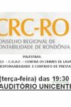 Palestras do Conselho Regional de Contabilidade de Rondônia